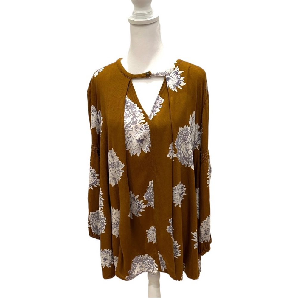 Free People Floral Tunic Top